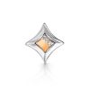 Silver Golden Pendant With Diamonds The Diva, image 