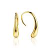 Statement 18ct Gold on Sterling Silver Drop Earrings The Liquid, image 