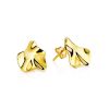 18ct Gold on Sterling Silver ​Boho Textured Stud Earrings The Liquid, image 