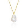 18ct Gold on Sterling Silver ​Pearl Pendant Necklace The Palazzo, image 