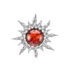 Cherry Amber Silver Pendant The Helios, image 