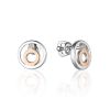 Silver Gold Diamond Earrings The Diva, image 