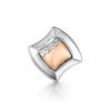 Silver Golden Diamond Pendant The Diva, image 