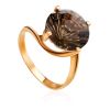 Gold Ring With Dark Smoky Quartz, Ring Size: 9.5 / 19.5, image 
