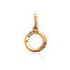 Cute Gold Plated Pendant With Engraving, image 