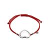 Red Lace Friendship Bracelet With Heart Charm						, image 