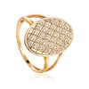 Crystal Encrusted Gold Ring, Ring Size: 11.5 / 21, image 