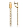 Classy Chain Dangles In Gold Plated Silver, image 