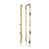 Gold Plated Chain Dangles With Crystals, image 