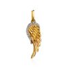 Gold Plated Wing Shaped Pendant, image 