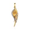Gold Plated Wing Shaped Pendant, image 