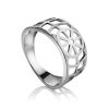 Laced Silver Band Ring The Sacral, Ring Size: 8.5 / 18.5, image 