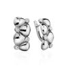 Chic Silver Earrings With Crystals, image 