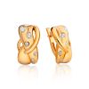 Lustrous Gold Plated Silver Earrings, image 