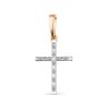 Golden Cross Pendant With Diamonds, image 