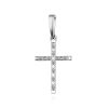White Gold Diamond Cross Pendant, image 