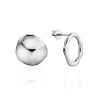Asymmetric Pairing Of Silver Earrings The Liquid, image 