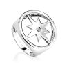 Fabulous Silver Starburst Signet Ring The Enigma, Ring Size: 8.5 / 18.5, image 