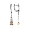 Silver Dangles With Diamonds And Gold The Diva, image 