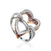 Fabulous Heart Shaped Diamond Ring With Sapphires, Ring Size: 8.5 / 18.5, image 