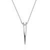 White Gold Necklace With Geometric Diamond Pendant, image 