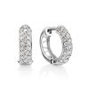 White Gold Diamond Earrings, image 