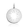 Round Silver Flat Pendant The Enigma, image 