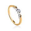Refined Gold Diamond Ring, Ring Size: 5.5 / 16, image 