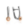 Silver Golden Diamond Earrings The Diva, image 