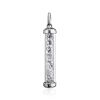 Silver Bar Pendant With Crystals The Ice, image 