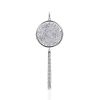Round Silver Crystal Pendant With Chain Dangles The Ice, image 