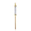 Gold Plated Silver Bar Pendant With Chain Tassel The Ice, image 