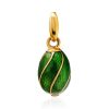 Luminous Green Enamel Egg Shaped Pendant The Romanov, image 