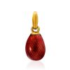 Red Enamel Egg Shaped Pendant The Romanov, image 