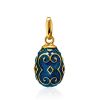 Ornate Gold Plated Egg Shaped Pendant With Enamel The Romanov, image 