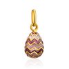 Handcrafted Egg Shaped Pendant With Enamel The Romanov, image 