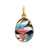 Floral Design Enamel Egg Shaped Pendant The Romanov, image 