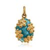 Gold Plated Egg Shaped Pendant With Enamel The Romanov, image 