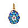 Amazing Multicolor Enamel Egg Shaped Pendant With Crystals The Romanov, image 