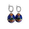 Enamel Egg Shaped Dangles With Crystals The Romanov, image 