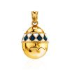 Gold Plated Silver Egg Locket Pendant With Two Toned Enamel The Romanov, image 