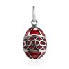 Red Enamel Egg Shaped Pendant The Romanov, image 