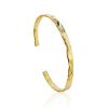 Trendy Textured Silver Bangle Bracelet The Liquid, image 