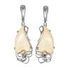 Mammoth Tusk Silver Dangle Earrings The Era, image 