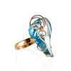 Voluptuous Gold Topaz Cocktail Ring The Serenade, Ring Size: Adjustable, image 