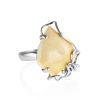 Unique Adjustable Silver Ring With Mammoth Tusk The Era, Ring Size: Adjustable, image 