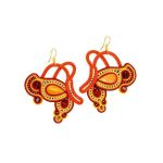 Braided Textile Necklace With Amber And Glass Beads The India, image , picture 5