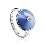 Blue Enamel Diamond Ring The Heritage, Ring Size: 8 / 18, image 