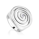 Spiral Design Silver Pendant With Crystal The Enigma, image , picture 6