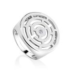 Round Labyrinth Design Silver Pendant The Enigma, image , picture 7